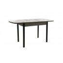 Стол ВВР Раздвижной пластиковый Лавант/бетон серый/черный прямой 110-150/70